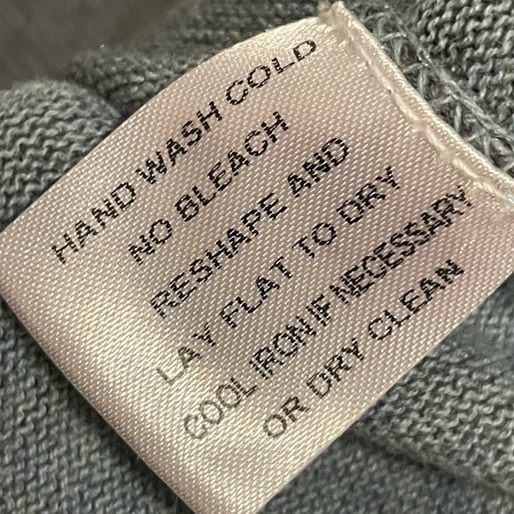 Cullen Cotton Blue Long Sleeve Crewneck Sweater Size Large - Picture 3 of 4